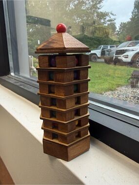 3 for $25 Tower Puzzle Game with Colored Marbles (Chinese Pagoda)